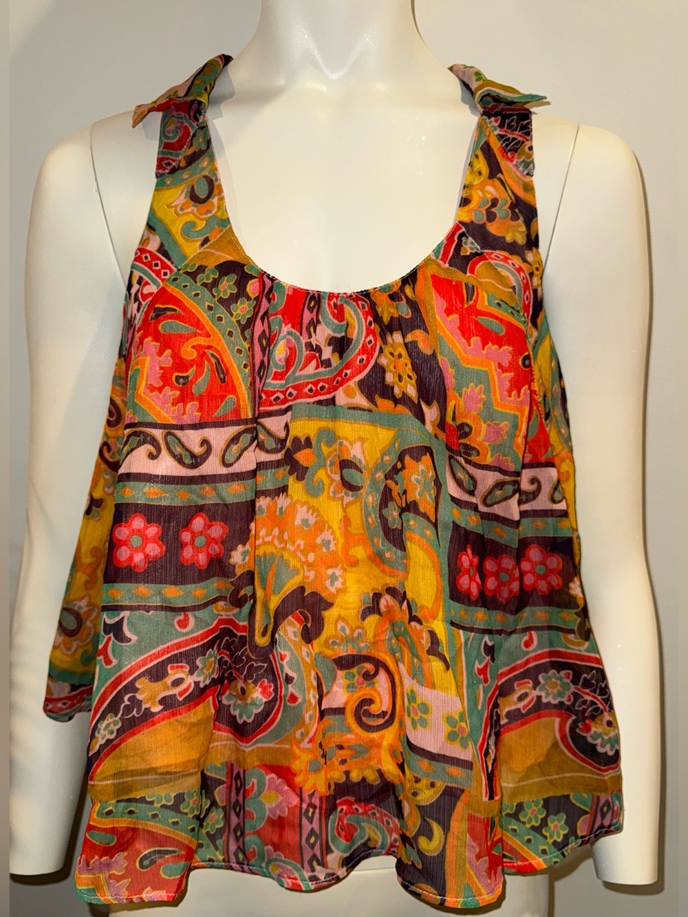 Free People Strawberry Tank- Retro Combo